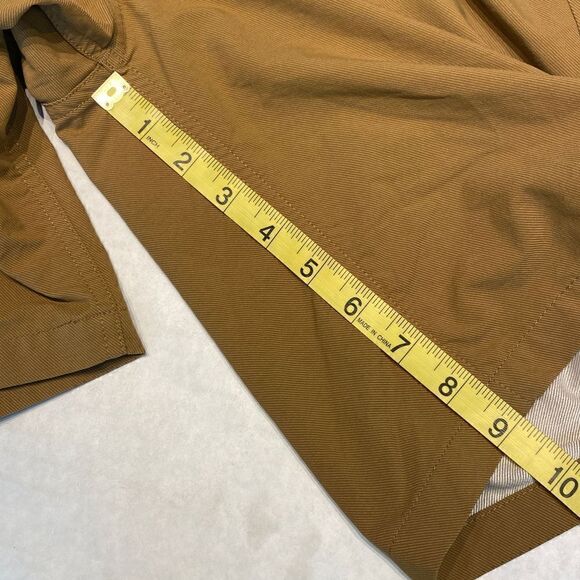 Hurley Mens Size 30 Brown Khaki Flat Front Button Front - Picture 9 of 10